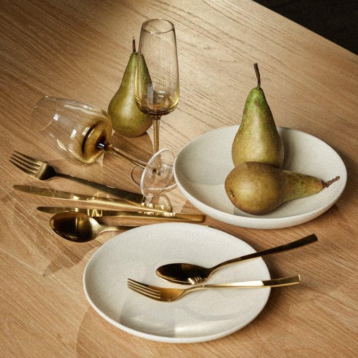 Maisons Du Monde DUBLIN - Juego De Cubiertos (x24) De Acero Dorado