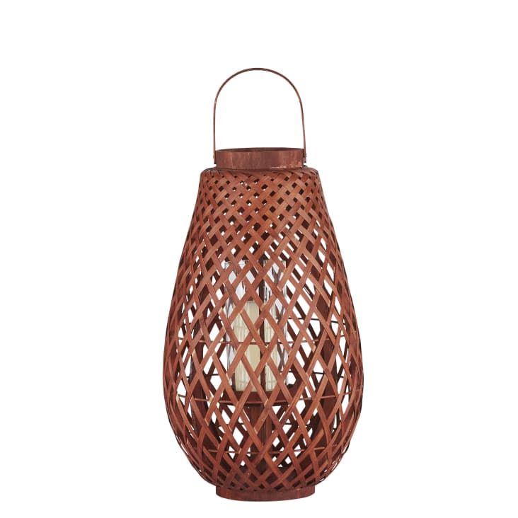 Maisons Du Monde EBENE - Farolillo Exterior De Bambú Terracota