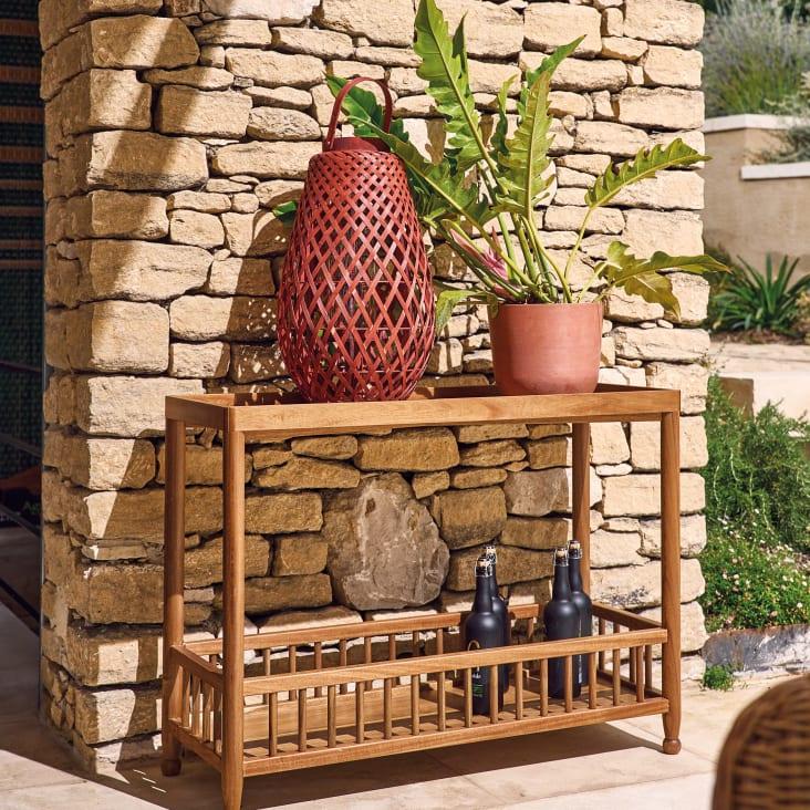 Maisons Du Monde EBENE - Farolillo Exterior De Bambú Terracota