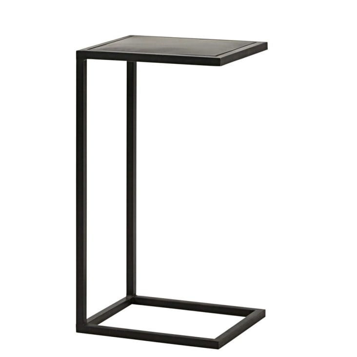 Maisons Du Monde Edison - Mesa Auxiliar Industrial De Metal Negro