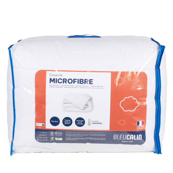 Maisons du Monde Edredón templado de poliéster reciclado blanco 260x240 cm