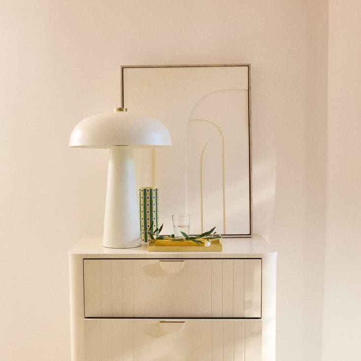 Maisons Du Monde Eindhoven - Bandeja Decorativa De Metal Amarillo