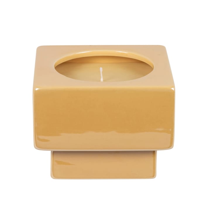 Maisons du Monde Eindhoven - Vela perfumada en tarro de cerámica amarilla