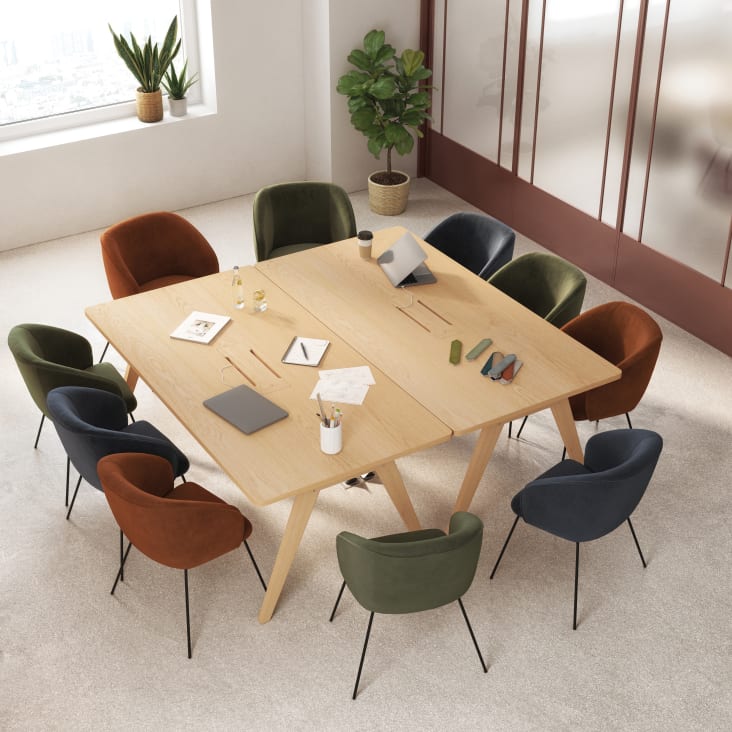 Maisons Du Monde Eko Business - Mesa De Reuniones Para 6/8 Personas L.200