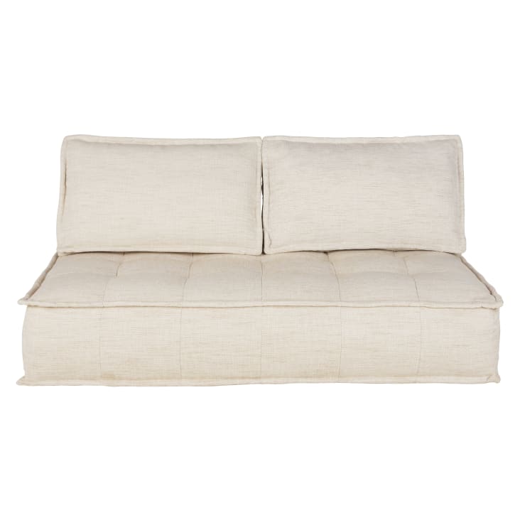 Maisons Du Monde Elementary - Funda Para Respaldo De Sofá Beige Arena