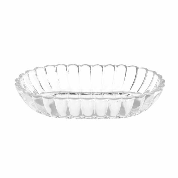 Maisons du Monde Eleonore - Jabonera de vidrio transparente