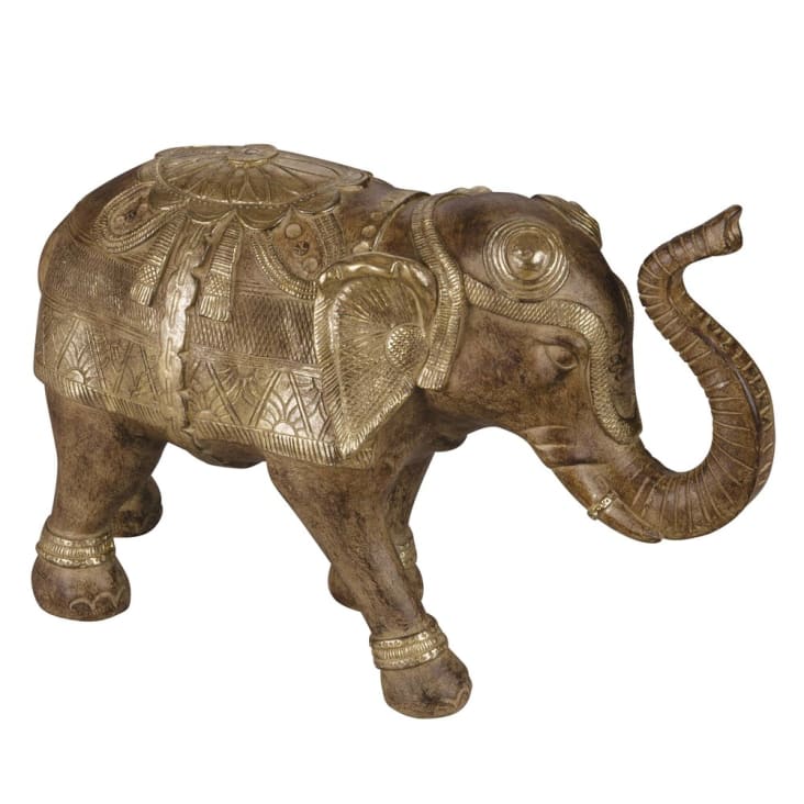Maisons du Monde ELEPHAS - Figura de elefante marrón Alt. 23