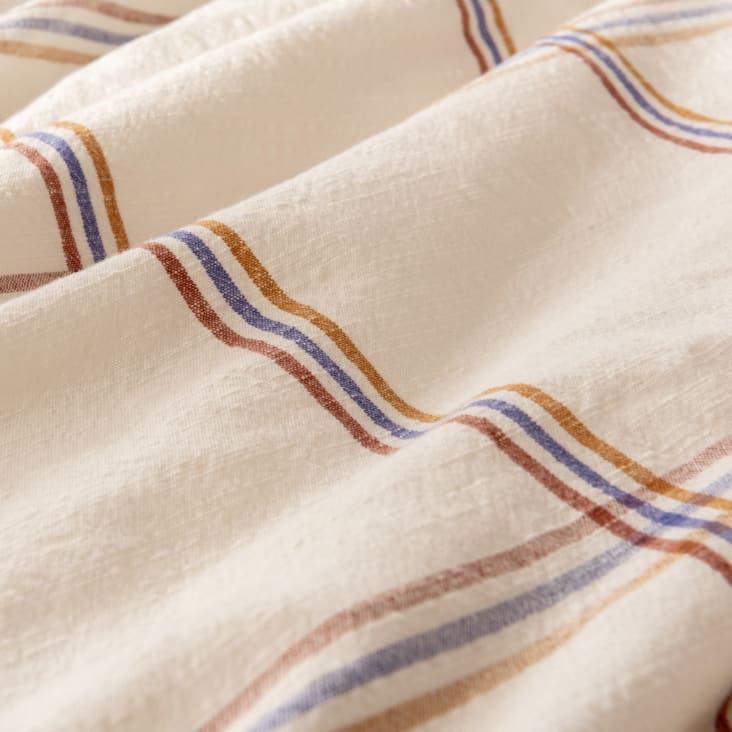 Maisons Du Monde Eliot - Juego De Cama De Algodón De Cuadros De 240x220 Cm