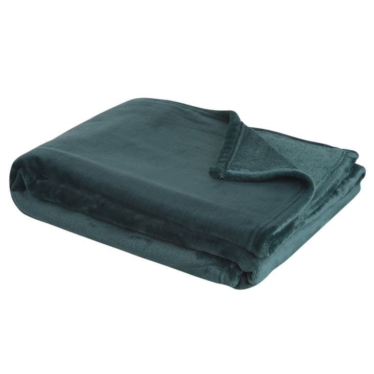 Maisons Du Monde ELISE - Manta Brillante Verde Esmeralda 130x180