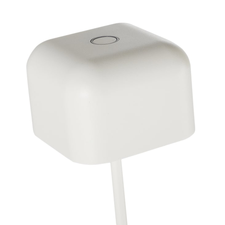 Maisons Du Monde Ella - Lámpara De Pie De Exterior Táctil Sin Cable Blanco 120 Cm