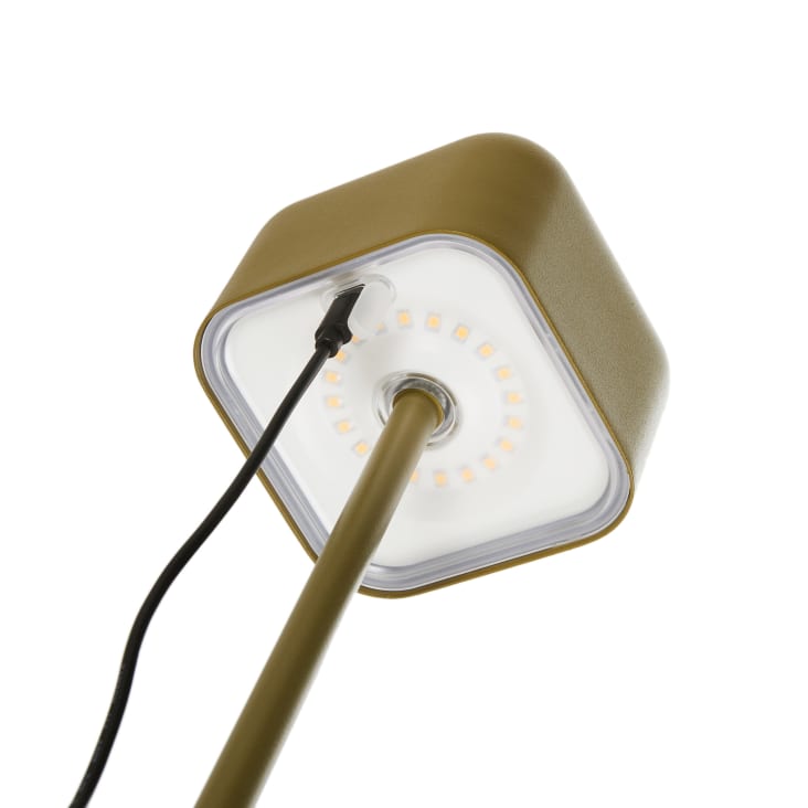 Maisons Du Monde Ella - Lámpara De Pie De Exterior Táctil Sin Cable Verde Caqui 120 Cm