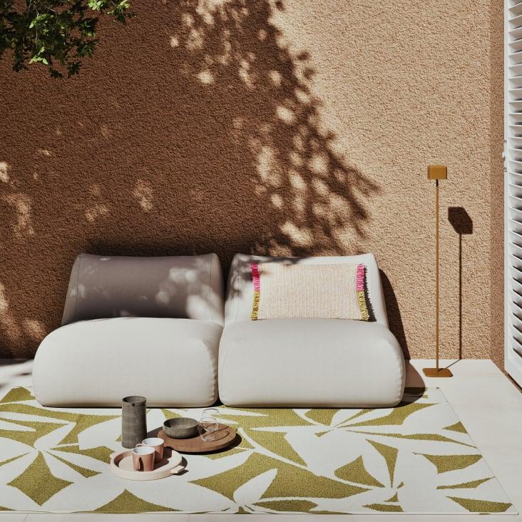 Maisons Du Monde Ella - Lámpara De Pie De Exterior Táctil Sin Cable Verde Caqui 120 Cm