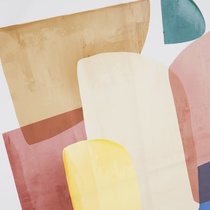 Maisons Du Monde ELOANE - Lienzo Con Estampado Abstracto Multicolor 90 X 120