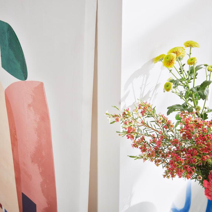 Maisons Du Monde ELOANE - Lienzo Con Estampado Abstracto Multicolor 90 X 120