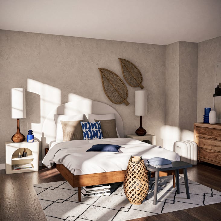 Maisons Du Monde ELSULA - Alfombra De Estilo Bereber Afelpada En Negro Y Blanco 160x230