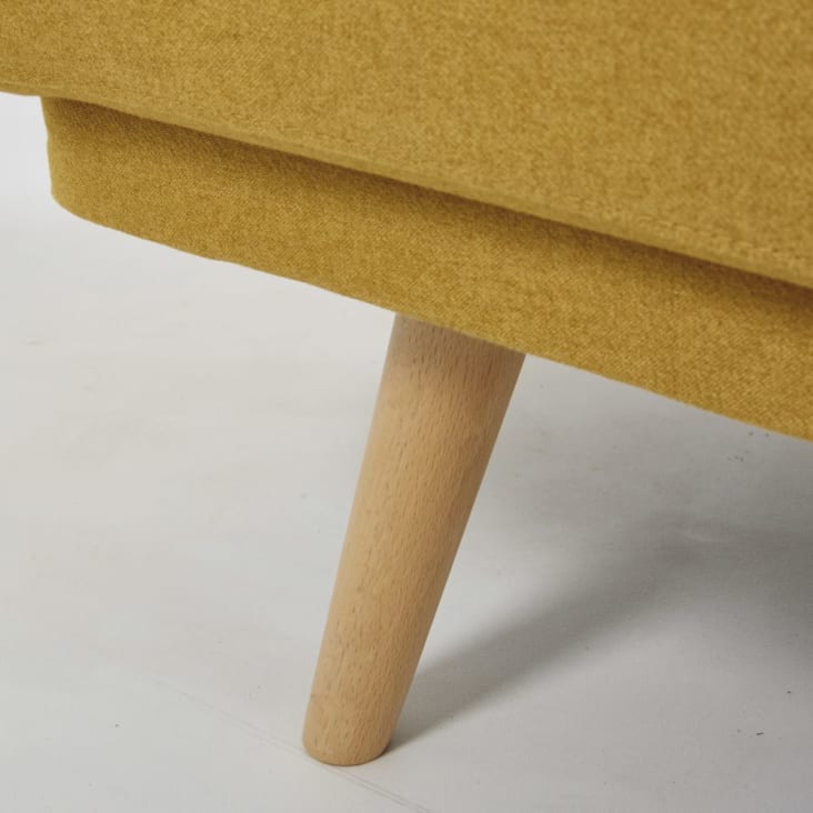 Maisons Du Monde Elvis - Sofá Clic-clac De 3 Plazas En Amarillo