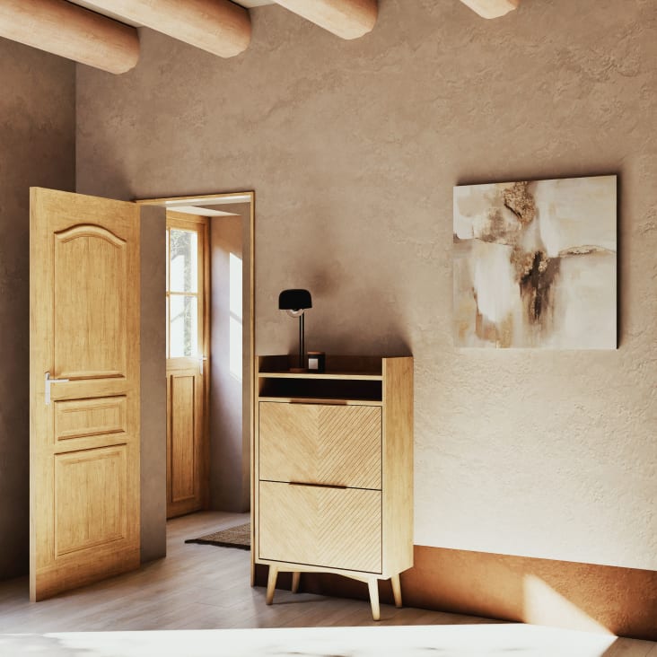 Maisons Du Monde EPHISE - Lienzo Estampado Y Pintado 75 X 75