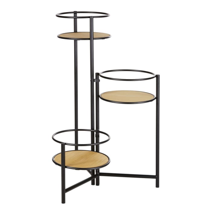 Maisons Du Monde ERLING - Soporte De Plantas Negro Y Beige