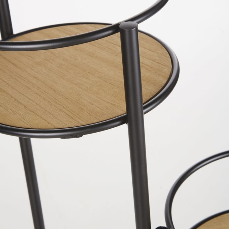Maisons Du Monde ERLING - Soporte De Plantas Negro Y Beige
