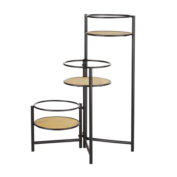 Maisons du Monde ERLING - Soporte de plantas negro y beige