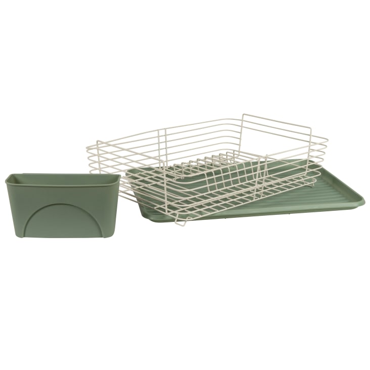 Maisons Du Monde Escurridor Rectangular Crudo Y Verde