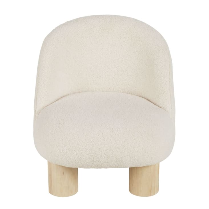 Maisons Du Monde Esme - Sillón Infantil De Rizo Color Crudo