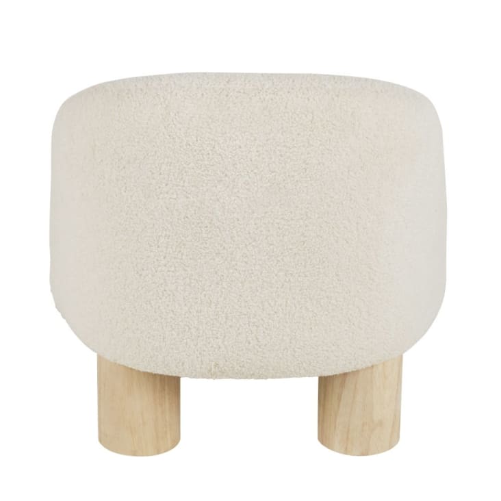 Maisons Du Monde Esme - Sillón Infantil De Rizo Color Crudo