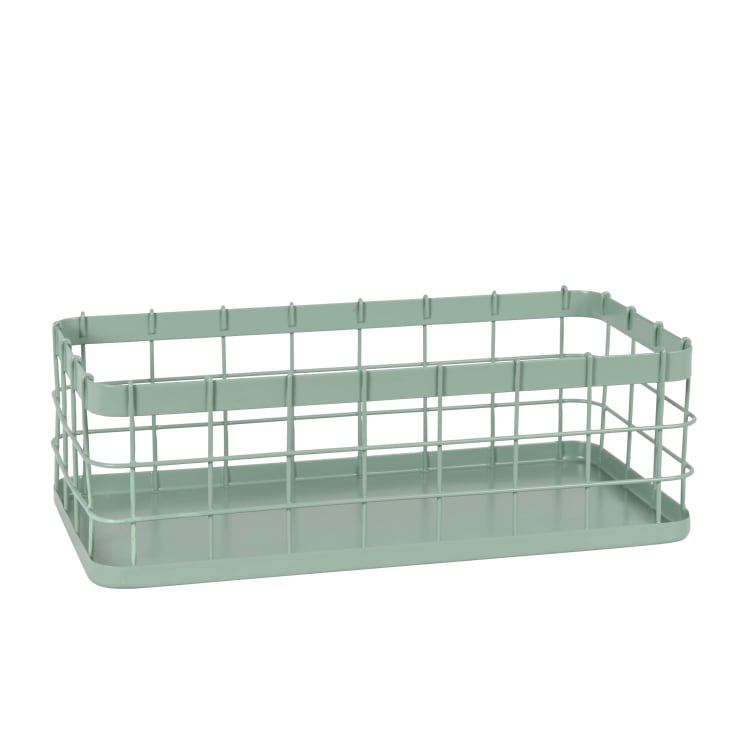 Maisons Du Monde Ess - Cesta Para Organizar La Cocina De Acero Verde