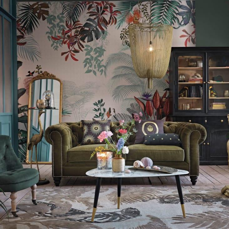 Maisons Du Monde Estatua De León De Polirresina Dorada Alt.90