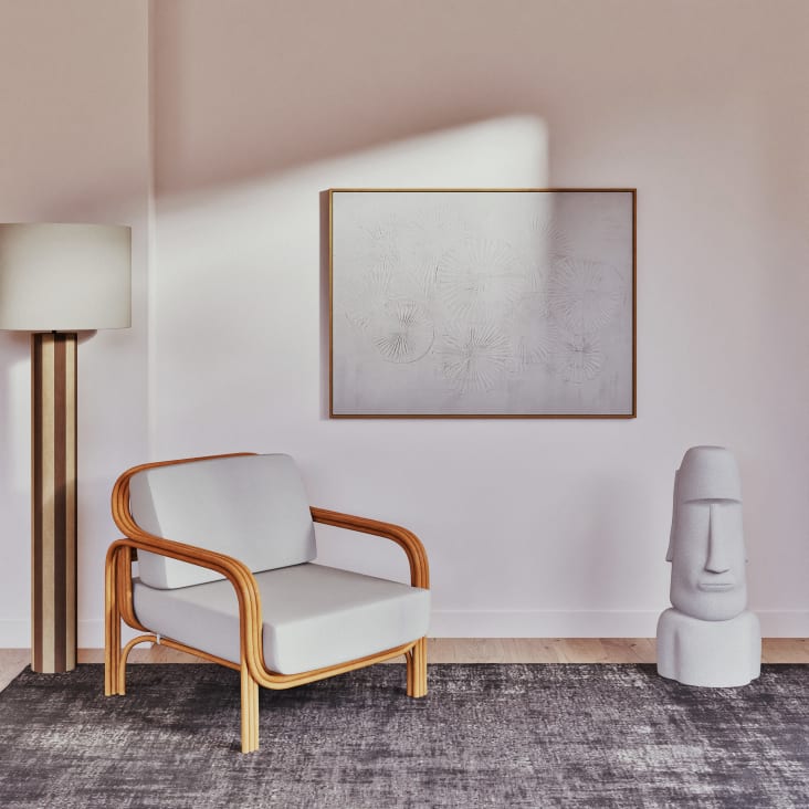 Maisons Du Monde Estatua Isla De Pascua De Magnesio Blanco Alt.82