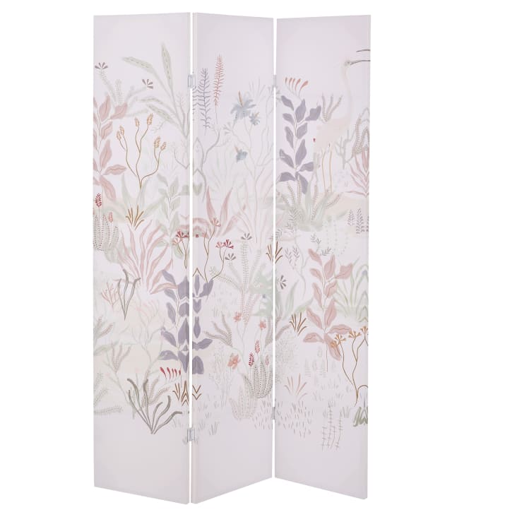 Maisons du Monde Estelle - Biombo con dibujo de vegetación multicolor