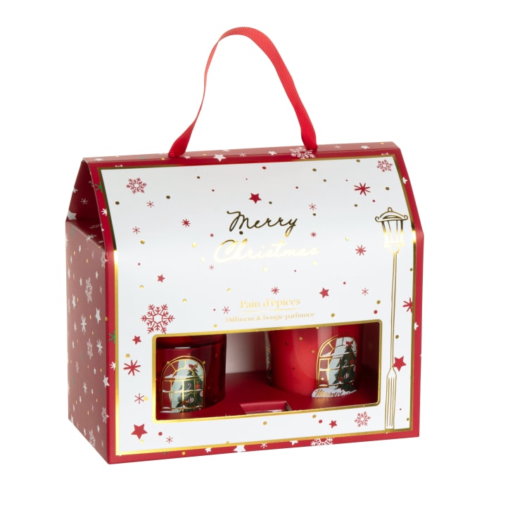Maisons du Monde Estuche 1 vela perfumada y difusor de fragancia de pan de jengibre