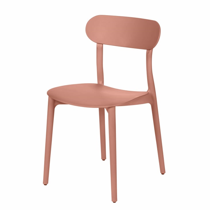 Maisons du Monde Eve - Silla de polipropileno terracota