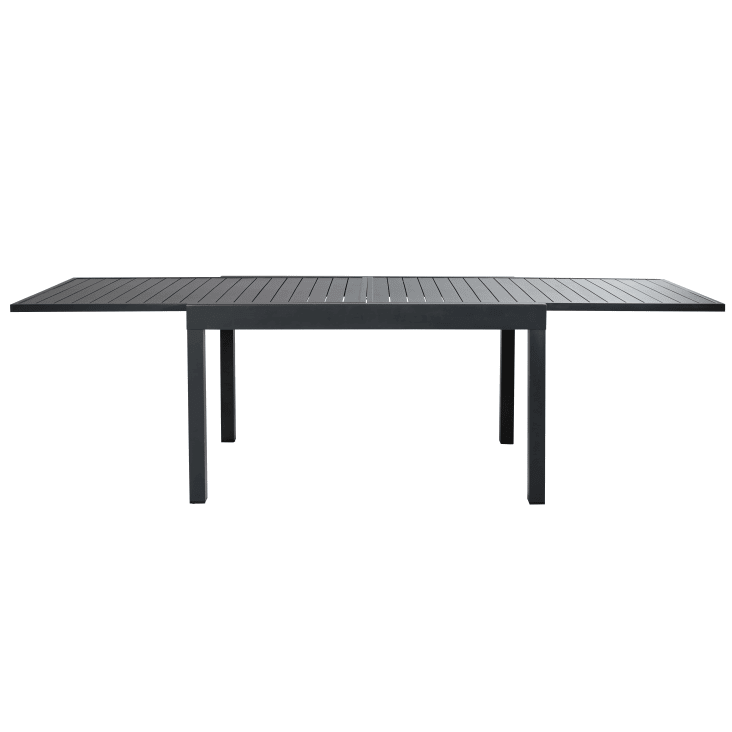 Maisons Du Monde Extenso - Mesa Extensible De Aluminio Gris Antracita 6/12 Personas 135/270 Cm