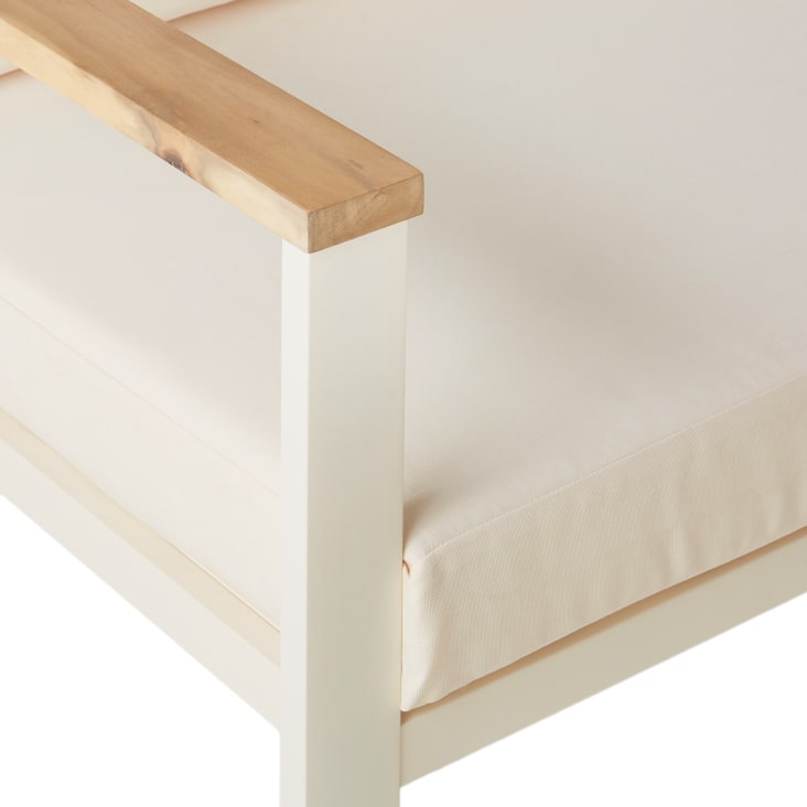 Maisons Du Monde Ezra - Salón De Exterior De 8 Plazas De Aluminio Y Poliéster Reciclado Beige