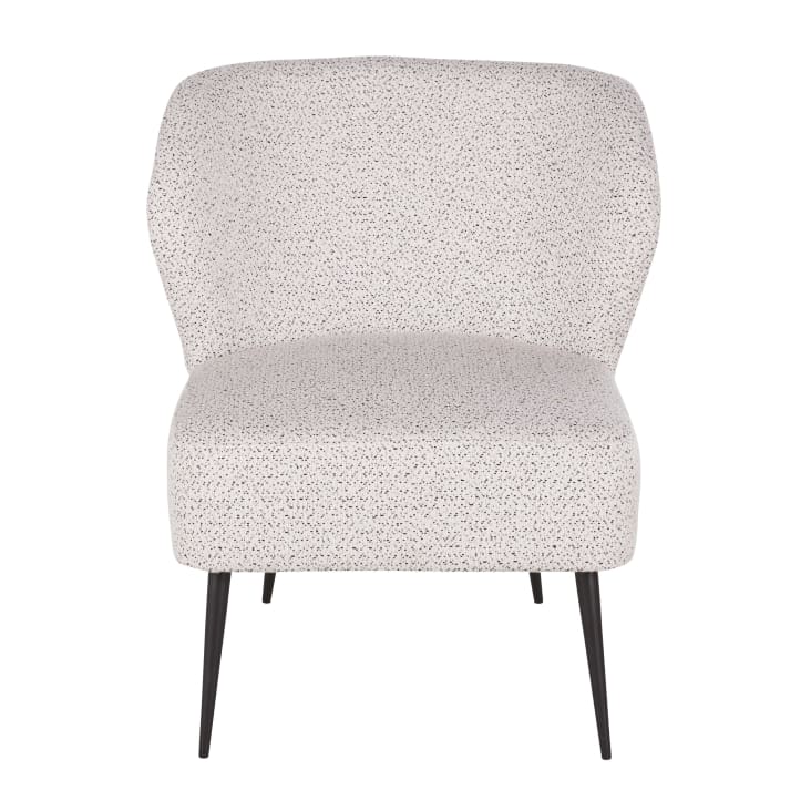 Maisons Du Monde Fedy Business - Sillón Para Restaurantes De Poliéster Reciclado Blanco Y Negro