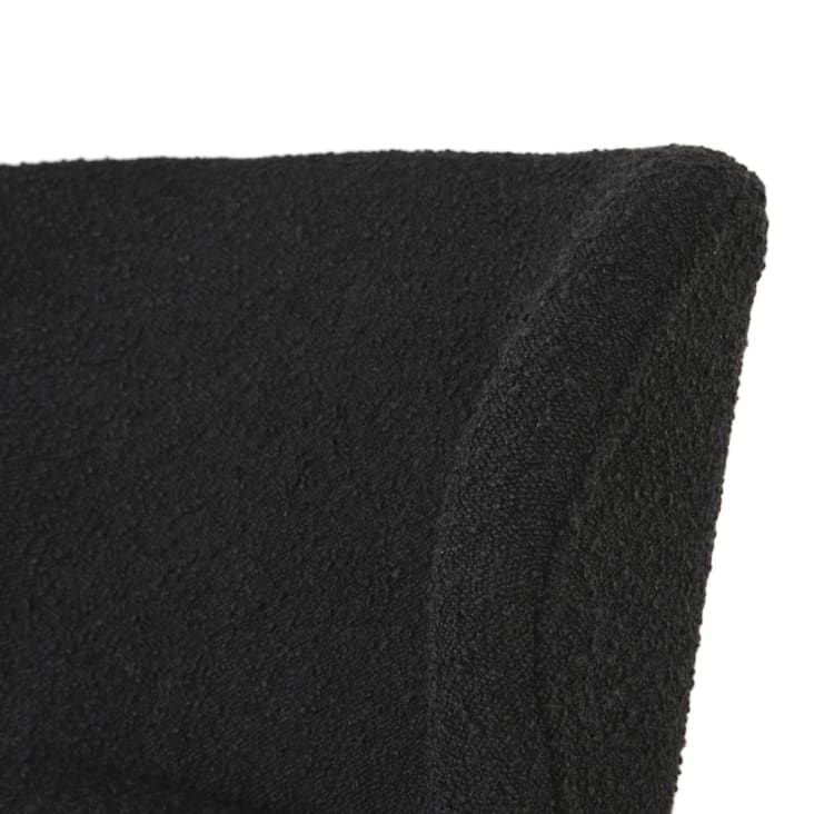 Maisons Du Monde Fedy Business - Sillón Profesional De Rizo En Negro De Poliéster Reciclado