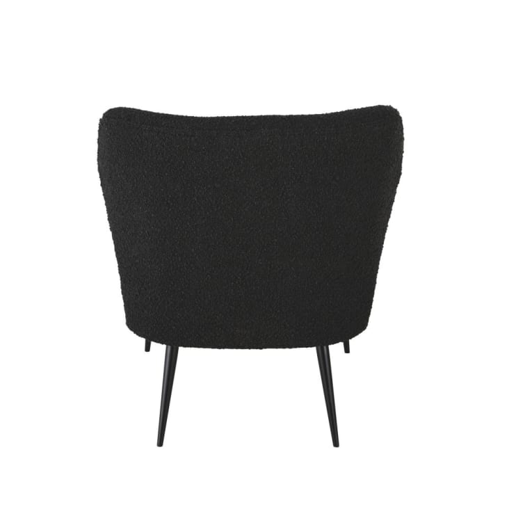Maisons Du Monde Fedy Business - Sillón Profesional De Rizo En Negro De Poliéster Reciclado
