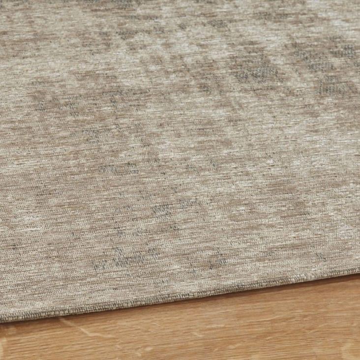 Maisons Du Monde FEEL - Alfombra Vintage Tejida En Jacquard Color Crudo Y Beige 155 X 230