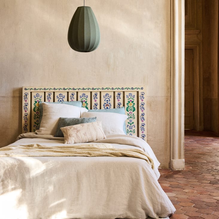 Maisons Du Monde FEEL - Alfombra Vintage Tejida En Jacquard Color Crudo Y Beige 155 X 230