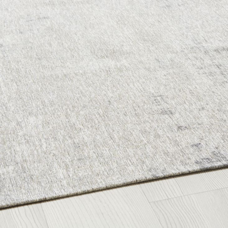 Maisons Du Monde FEEL - Alfombra Vintage Tejida En Jacquard Gris 200x200