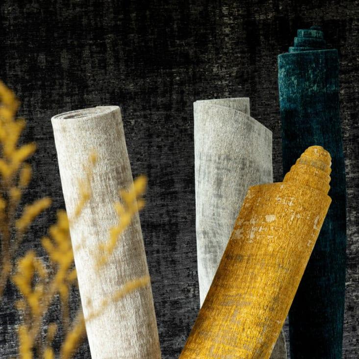 Maisons Du Monde FEEL - Alfombra Vintage Tejida En Jacquard Gris 200x200