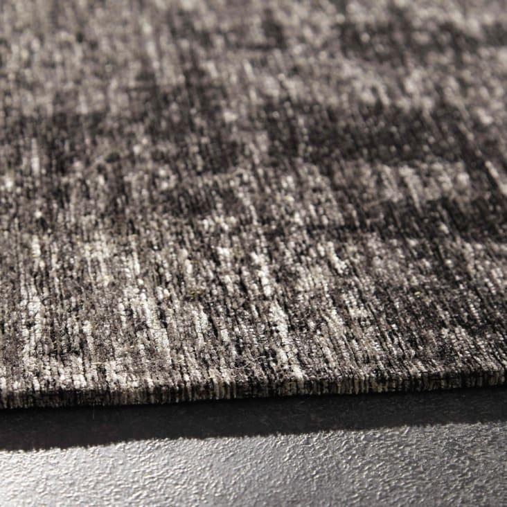 Maisons Du Monde Feel - Alfombra Vintage Tejida En Jacquard Negro 155x230