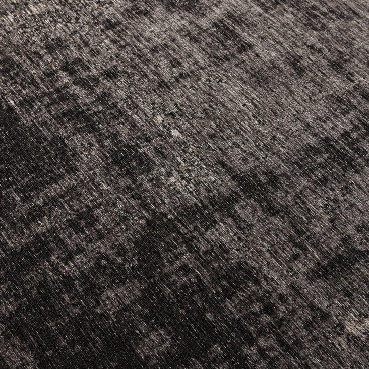 Maisons Du Monde Feel - Alfombra Vintage Tejida En Jacquard Negro 155x230