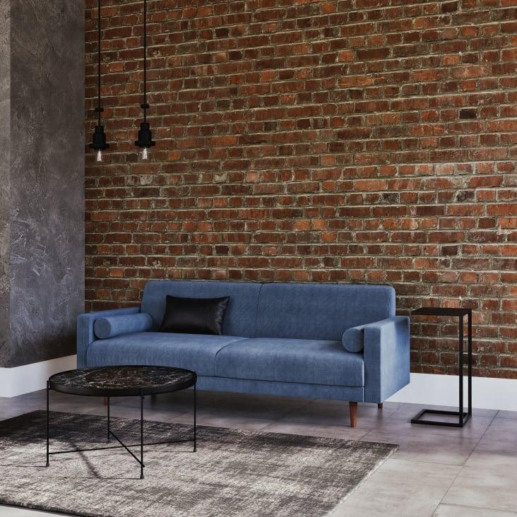 Maisons Du Monde Feel - Alfombra Vintage Tejida En Jacquard Negro 155x230