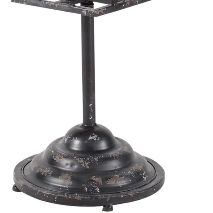 Maisons Du Monde Ferdinand - Expositor De Tarjetas De Metal Negro H 150 Cm FERDINAND