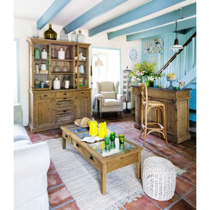 Maisons Du Monde Ferdinand - Expositor De Tarjetas De Metal Negro H 150 Cm FERDINAND