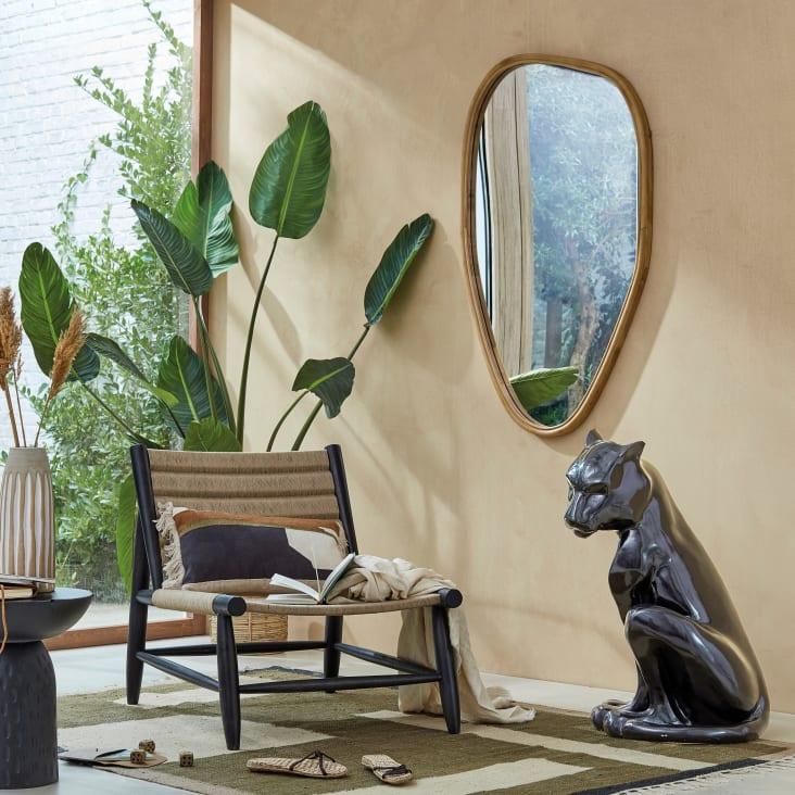 Maisons Du Monde Figura De Tigre De Magnesita Reciclada Negra Alt.80