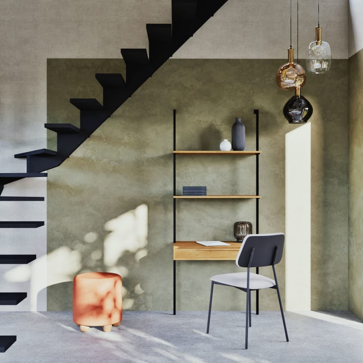 Maisons Du Monde Firenze - Lámpara De Techo 3 Pantallas Campana Cristal Transparente Y Tintado H24