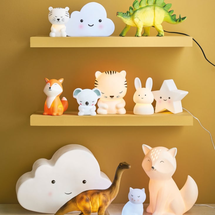 Maisons Du Monde FIRMIN - Lamparilla LED Blanca En Forma De Conejo